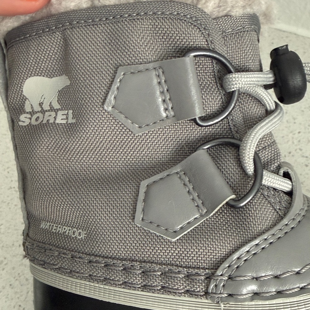 Sorel Children’s Yoot PAC Nylon WP Winter Boots with Plush Fur Collar - Picture 8 of 10